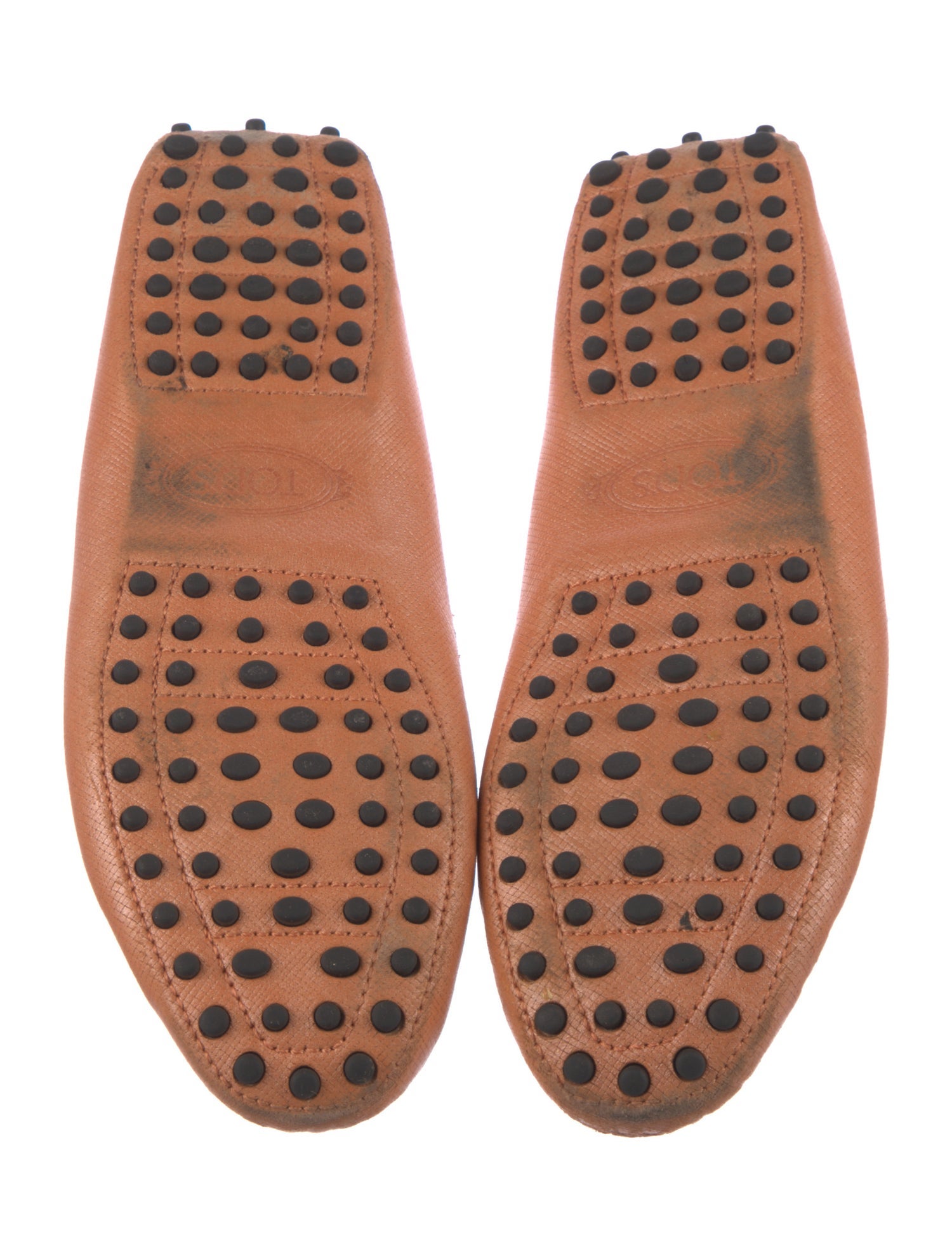 Tod's Leather Bow Accents Loafers