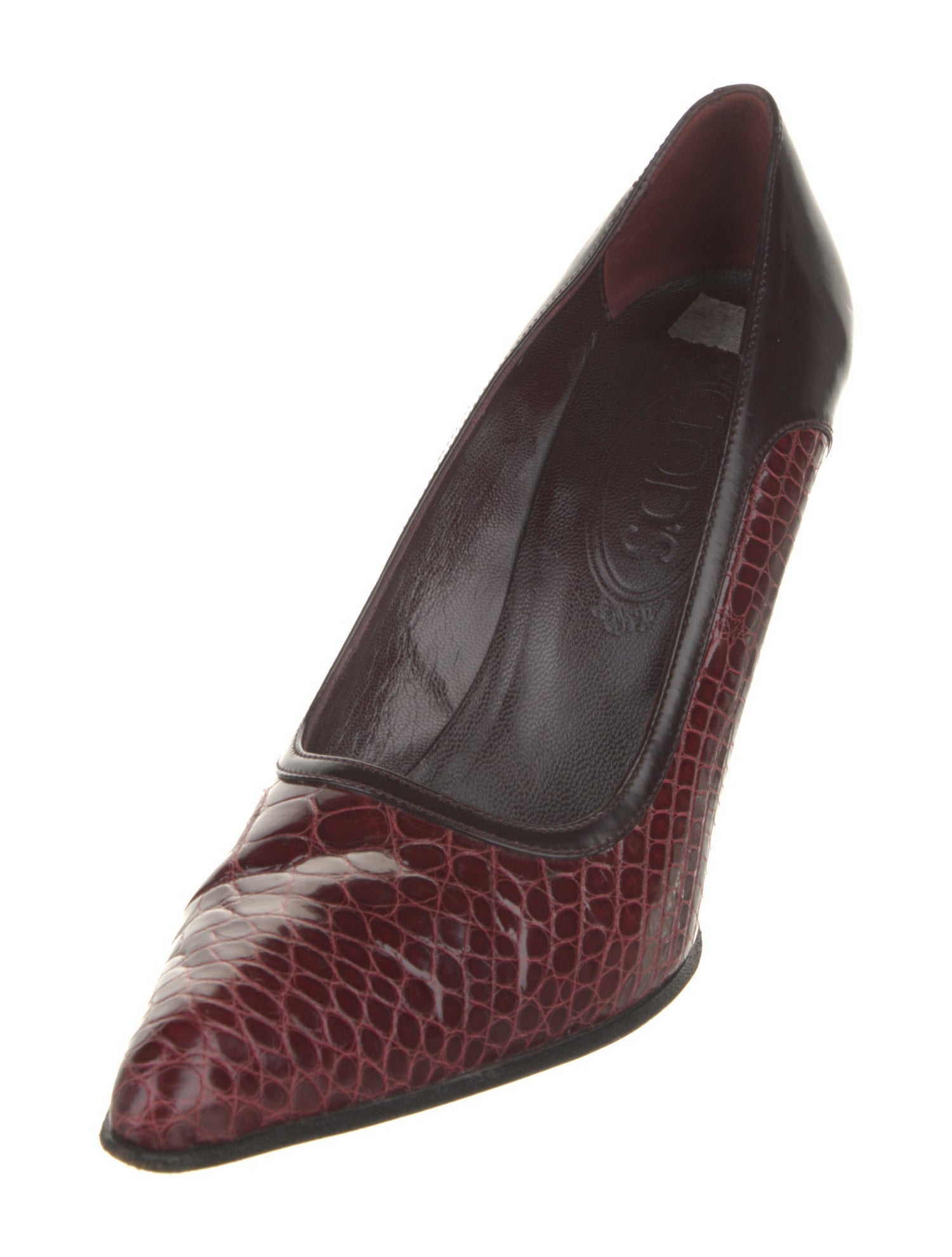 Tod's Leather Animal Print Pumps