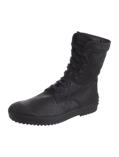 Tod's Suede Combat Boots