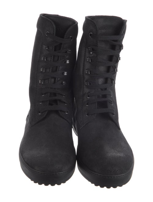 Tod's Suede Combat Boots