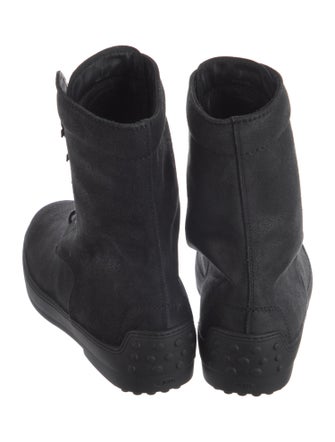 Tod's Suede Combat Boots