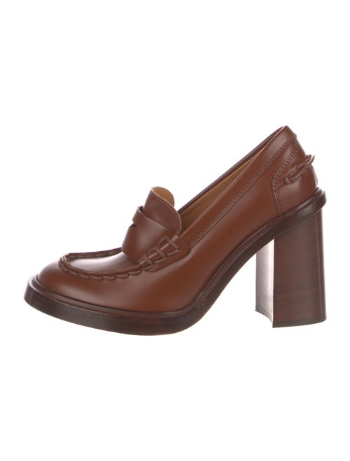 Tod's Leather Whipstitch Trim Pumps