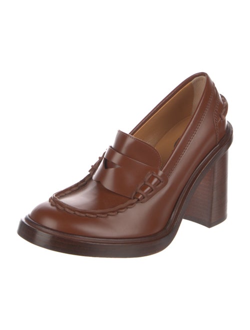 Tod's Leather Whipstitch Trim Pumps