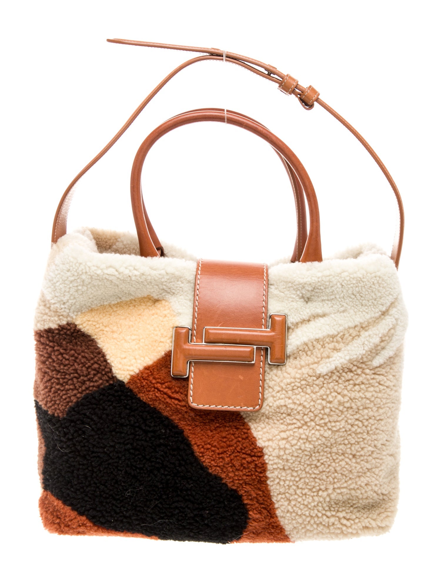Tod's Shearling Shoulder Bag