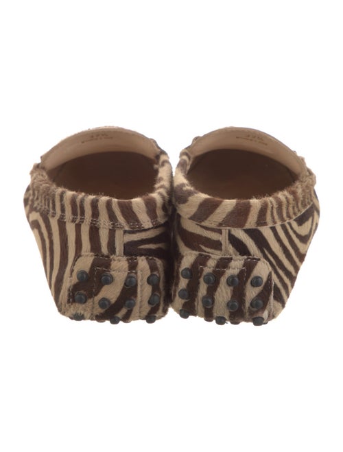 Tod's Ponyhair Animal Print Loafers