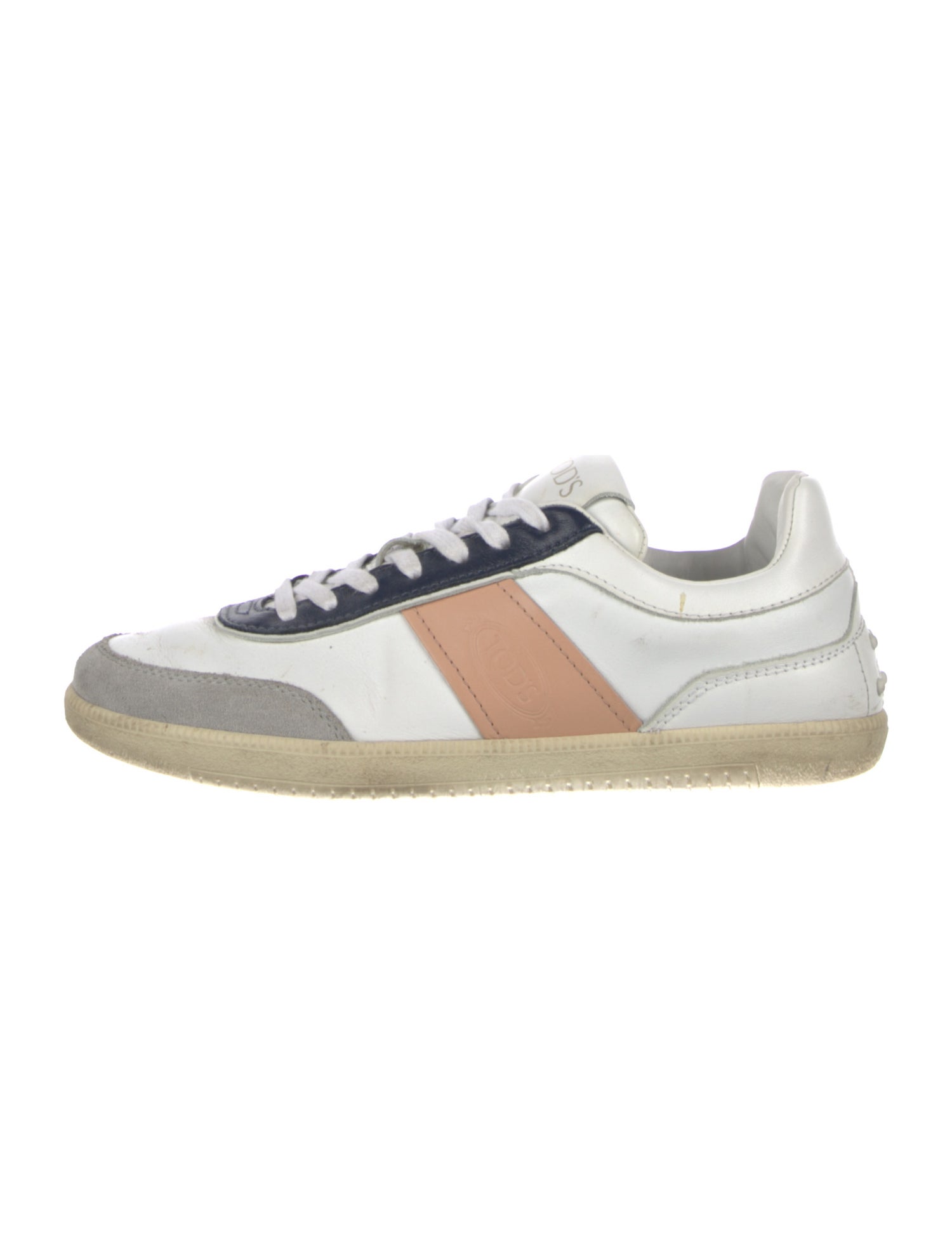 Tod's Leather Colorblock Pattern Sneakers