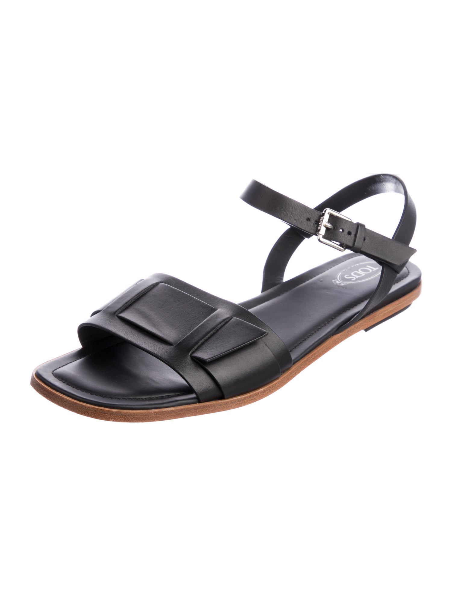 Tod's Leather Slingback Sandals