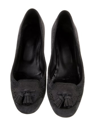 Tod's Suede Tassel Accents Pumps