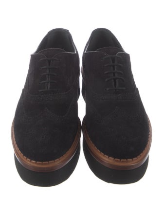 Tod's Suede Lasercut Accents Espadrille Sneakers