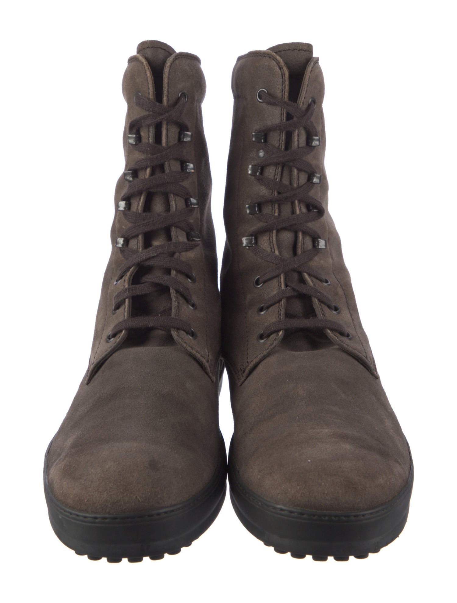 Tod's Suede Lace-Up Boots