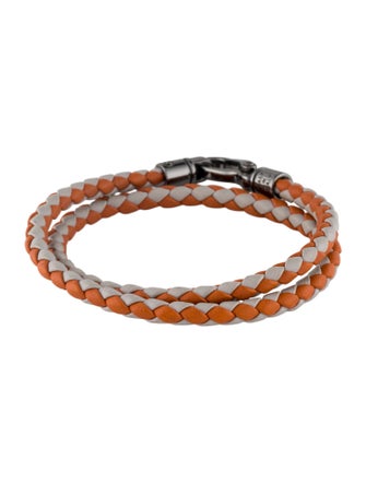 Tod's Leather Braided Wrap Bracelet