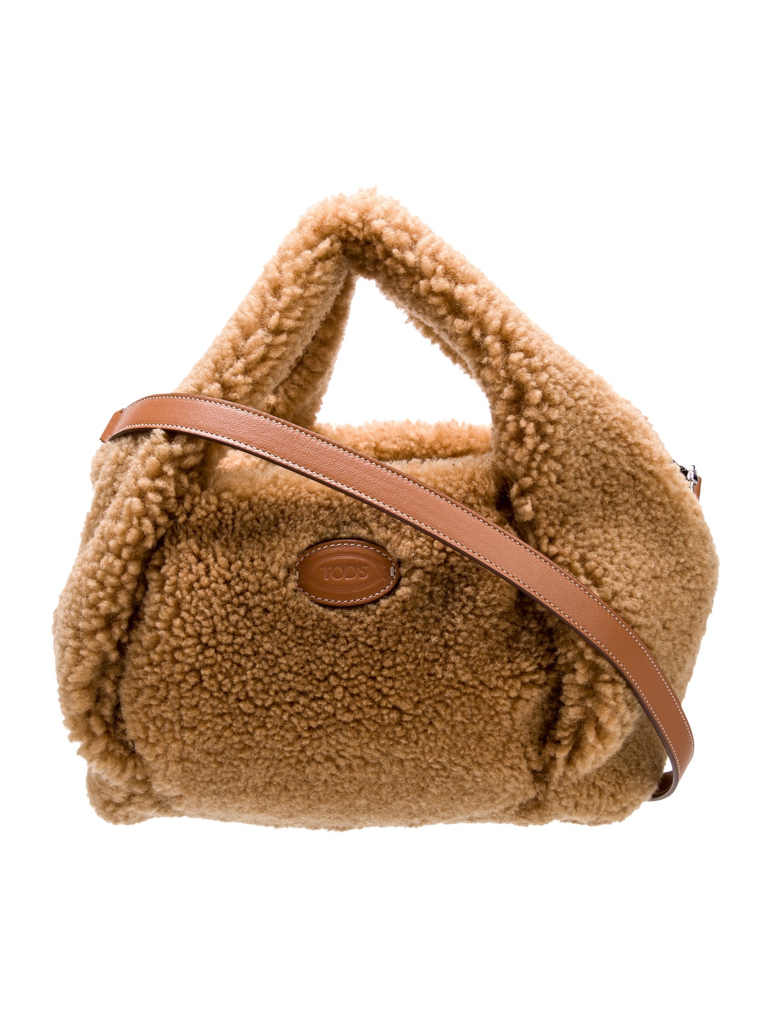 Tod's Shearling Top Handle Bag