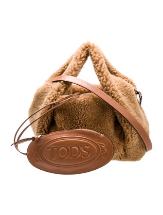 Tod's Shearling Top Handle Bag