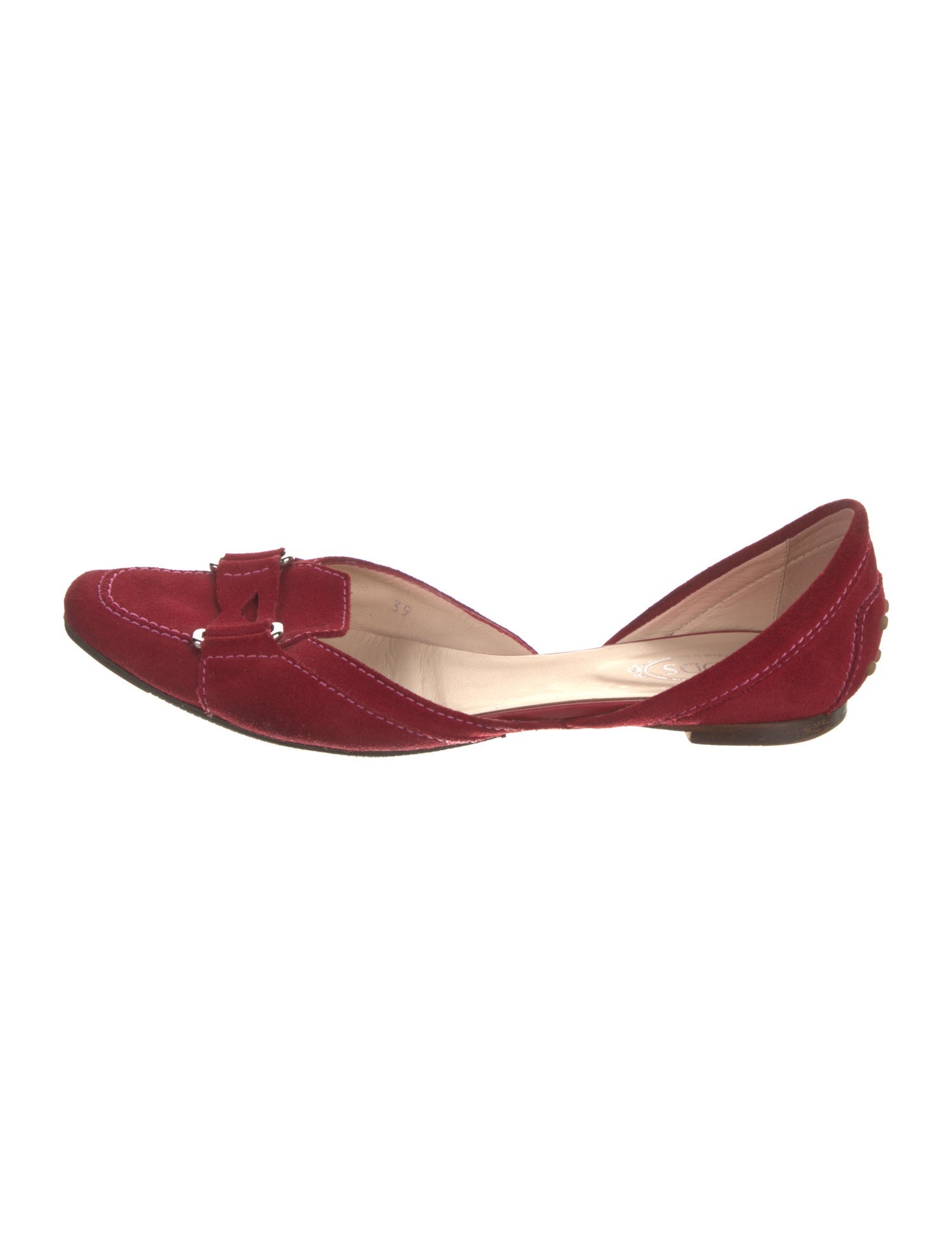 Tod's Suede D'Orsay Flats