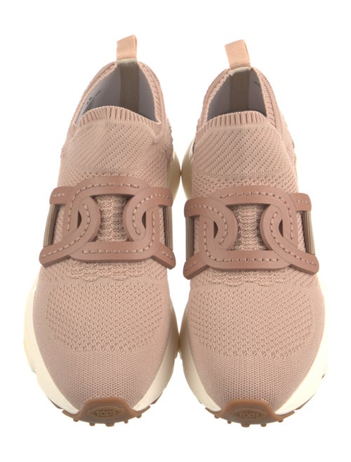 Tod's Leather Trim Embellishment Sock Sneakers