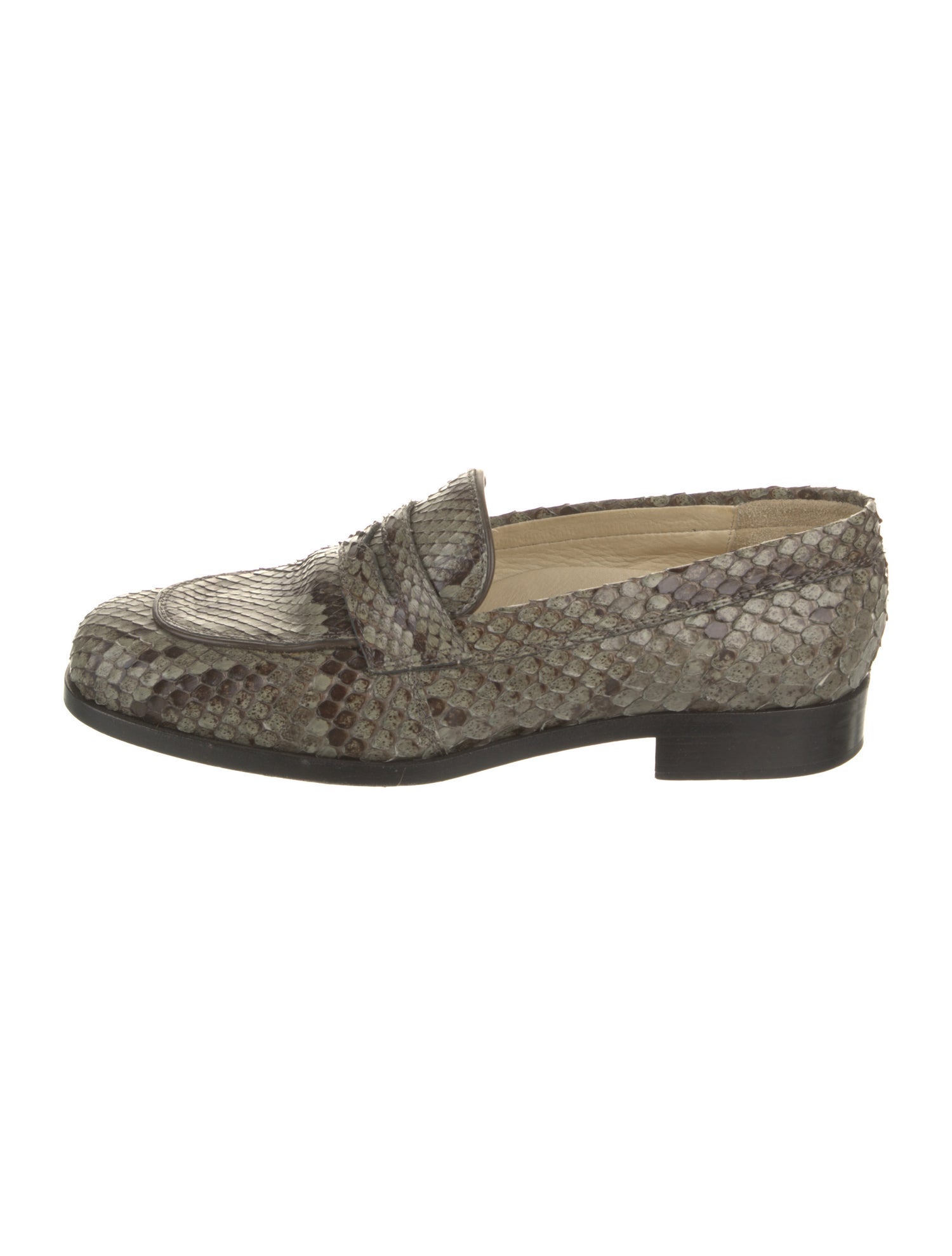 Tod's Python Animal Print Loafers