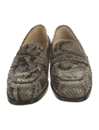 Tod's Python Animal Print Loafers