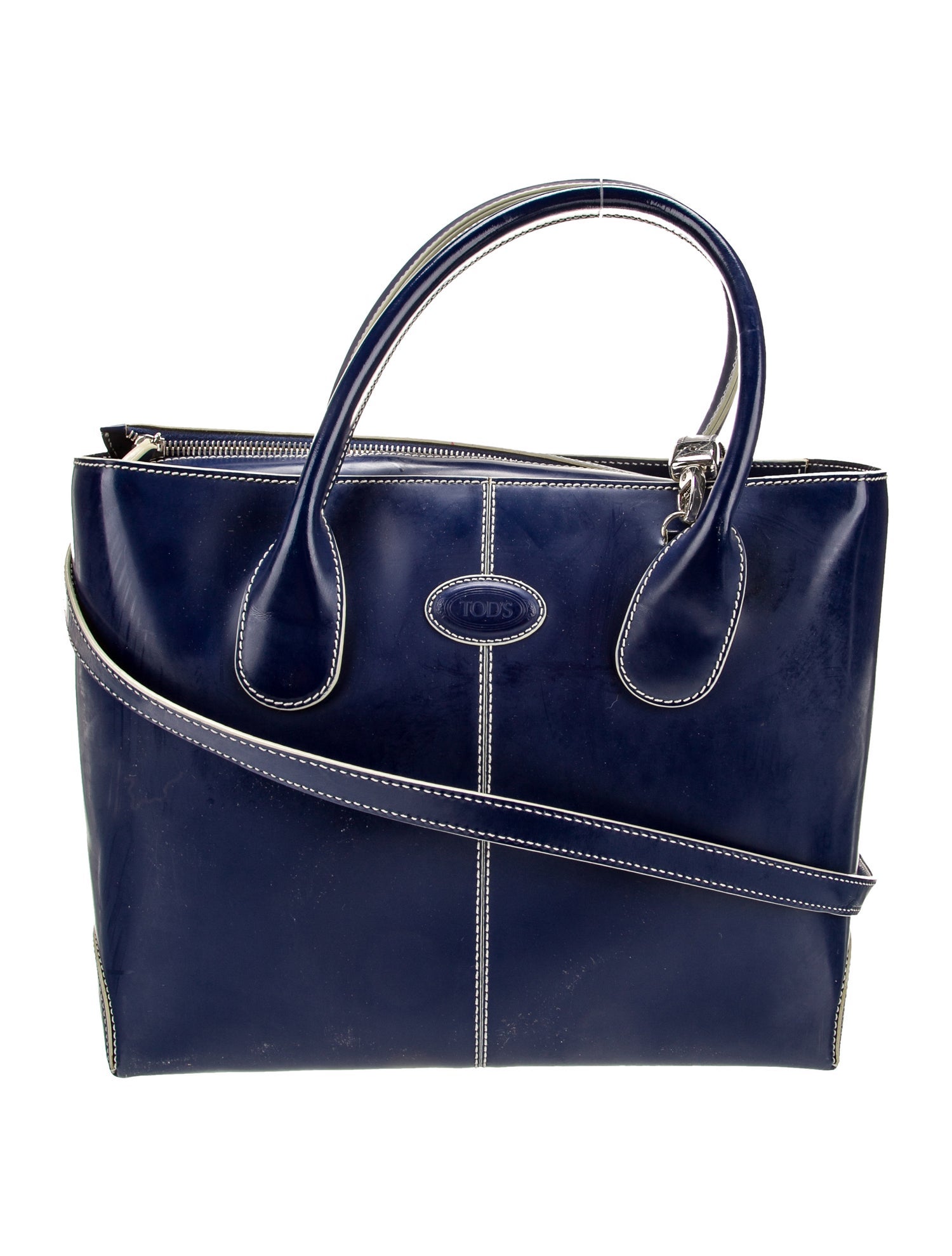 Tod's Patent Leather Top Handle Bag