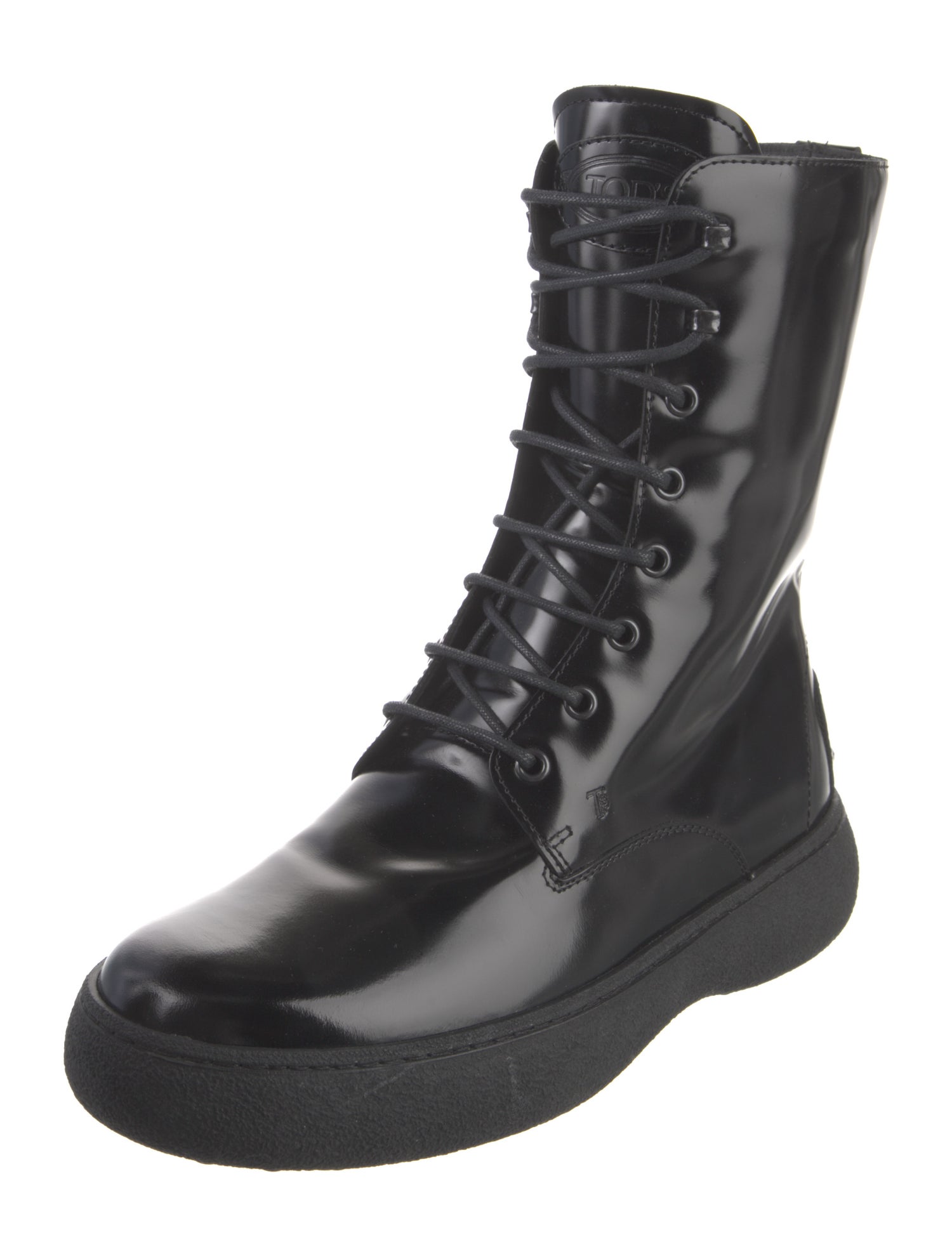Tod's Leather Combat Boots