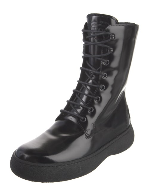 Tod's Leather Combat Boots
