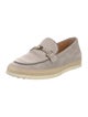 Tod's Suede Leather Trim Embellishment Loafers