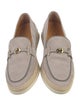 Tod's Suede Leather Trim Embellishment Loafers