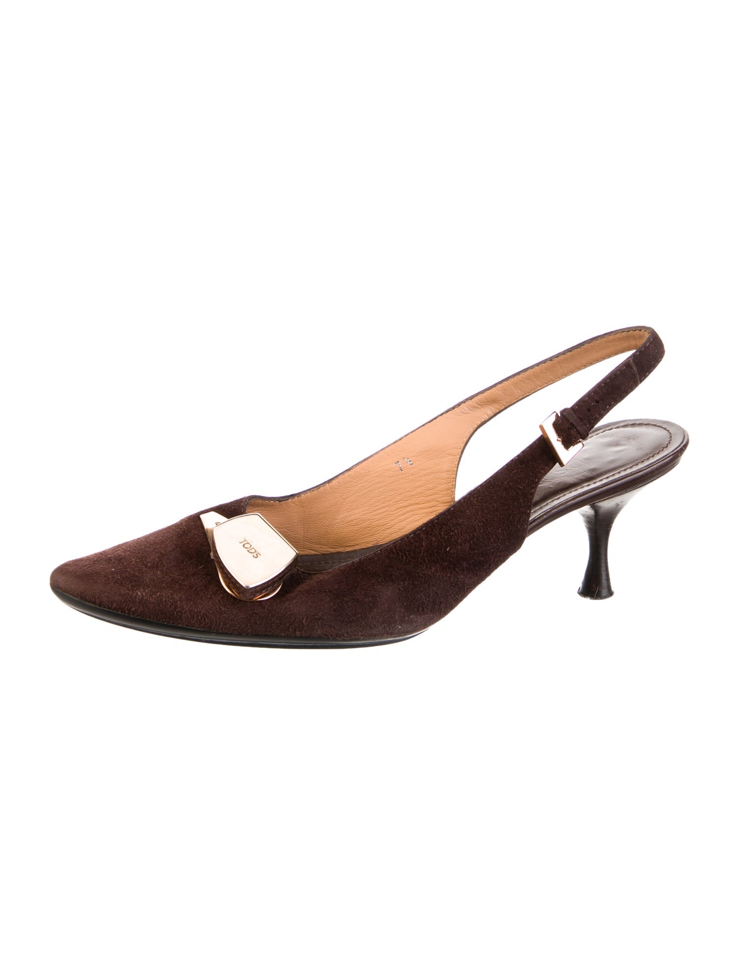 Tod's Suede Slingback Pumps