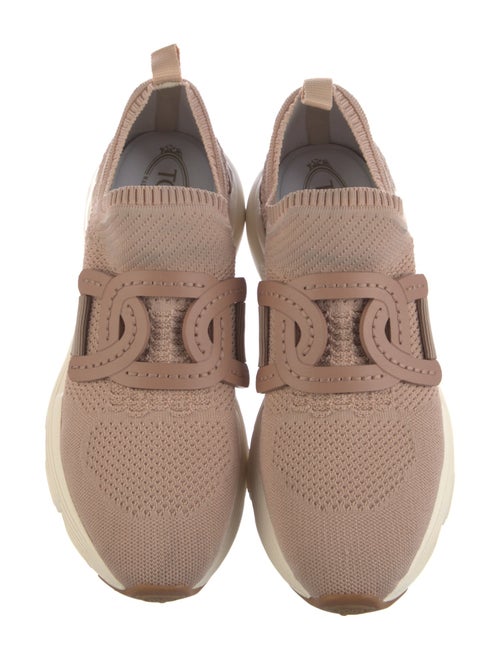 Tod's Leather Trim Embellishment Sock Sneakers