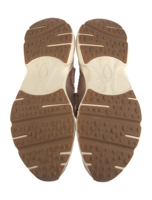 Tod's Leather Trim Embellishment Sock Sneakers