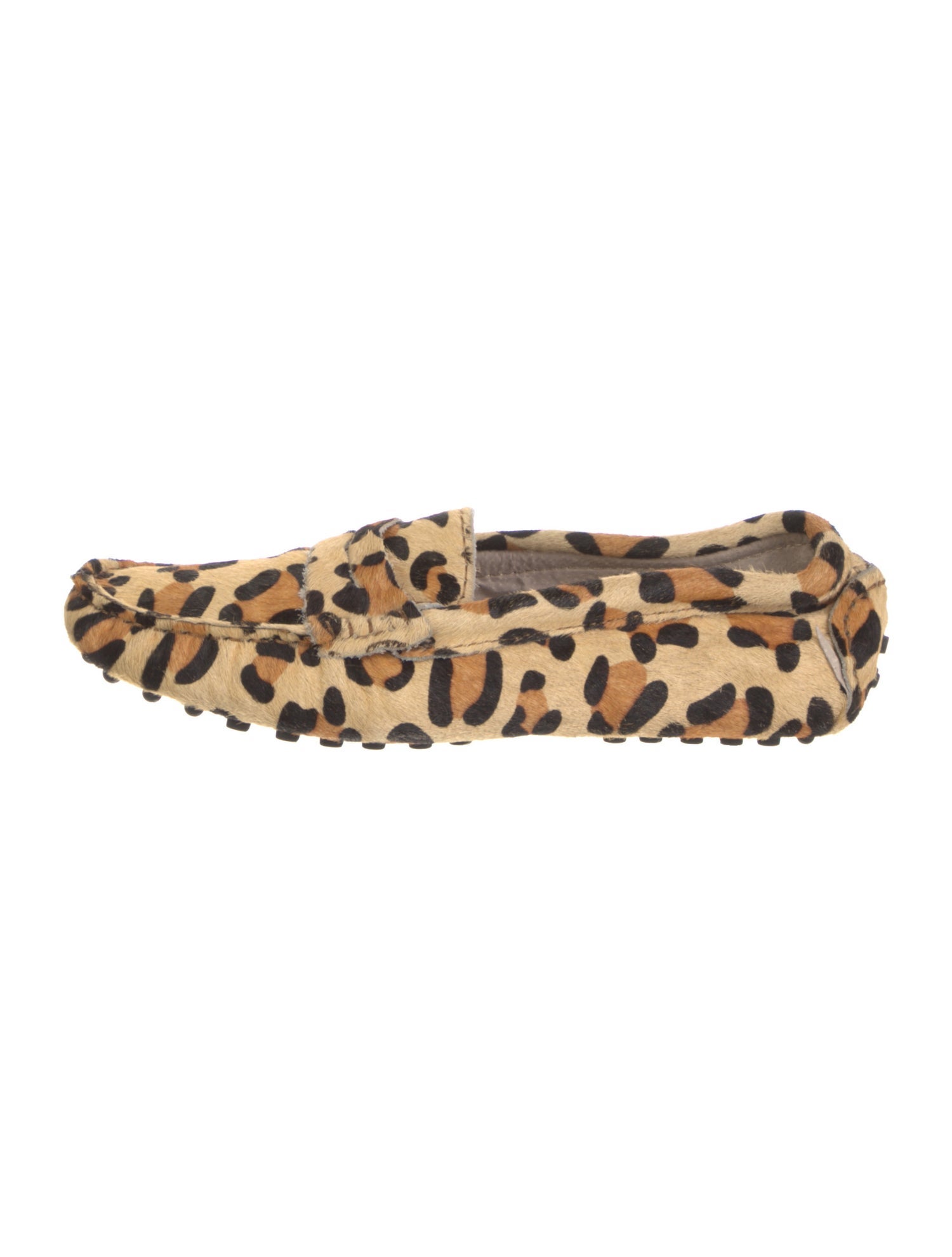 Tod's Ponyhair Animal Print Ballet Flats