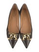 Tod's Leather Chain-Link Accents Ballet Flats