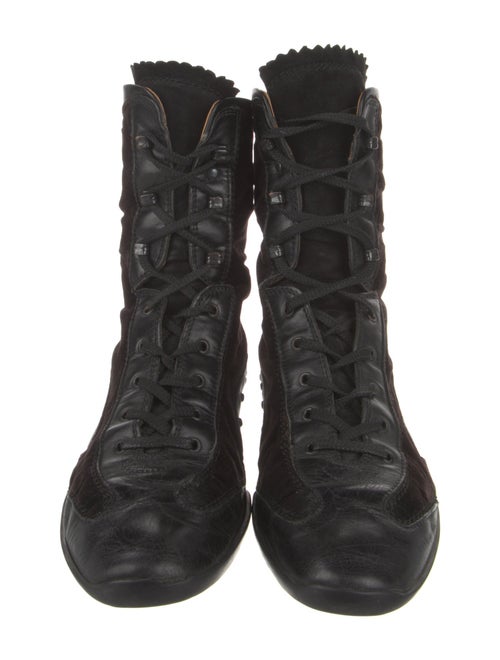 Tod's Leather Combat Boots