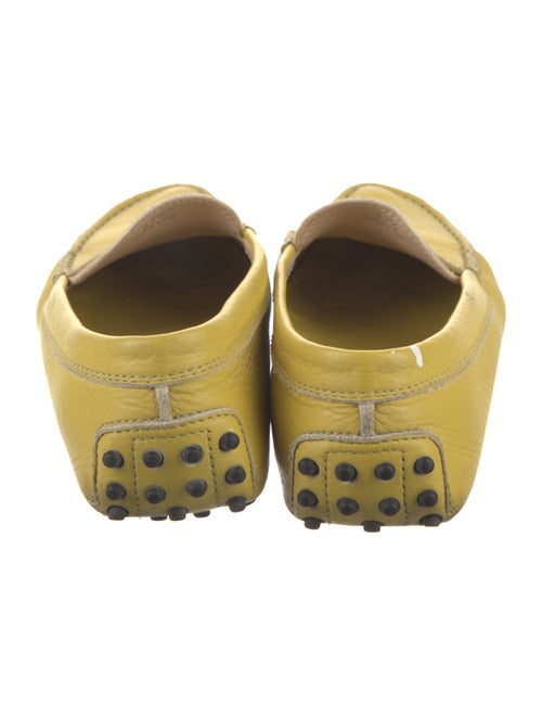 Tod's Leather Whipstitch Trim Loafers