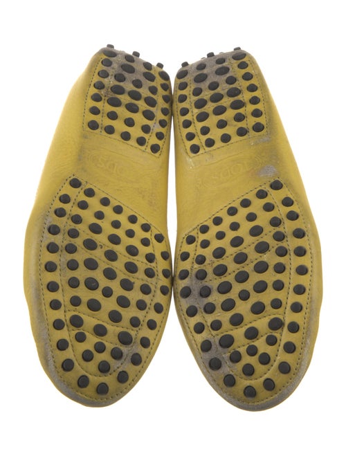 Tod's Leather Whipstitch Trim Loafers