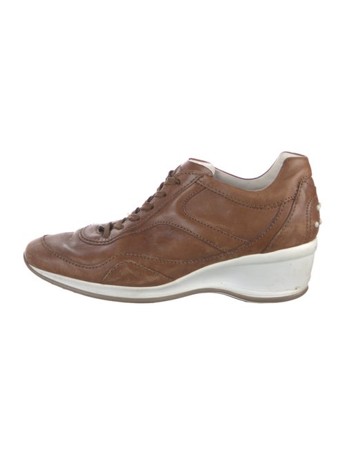 Tod's Leather Wedge Sneakers