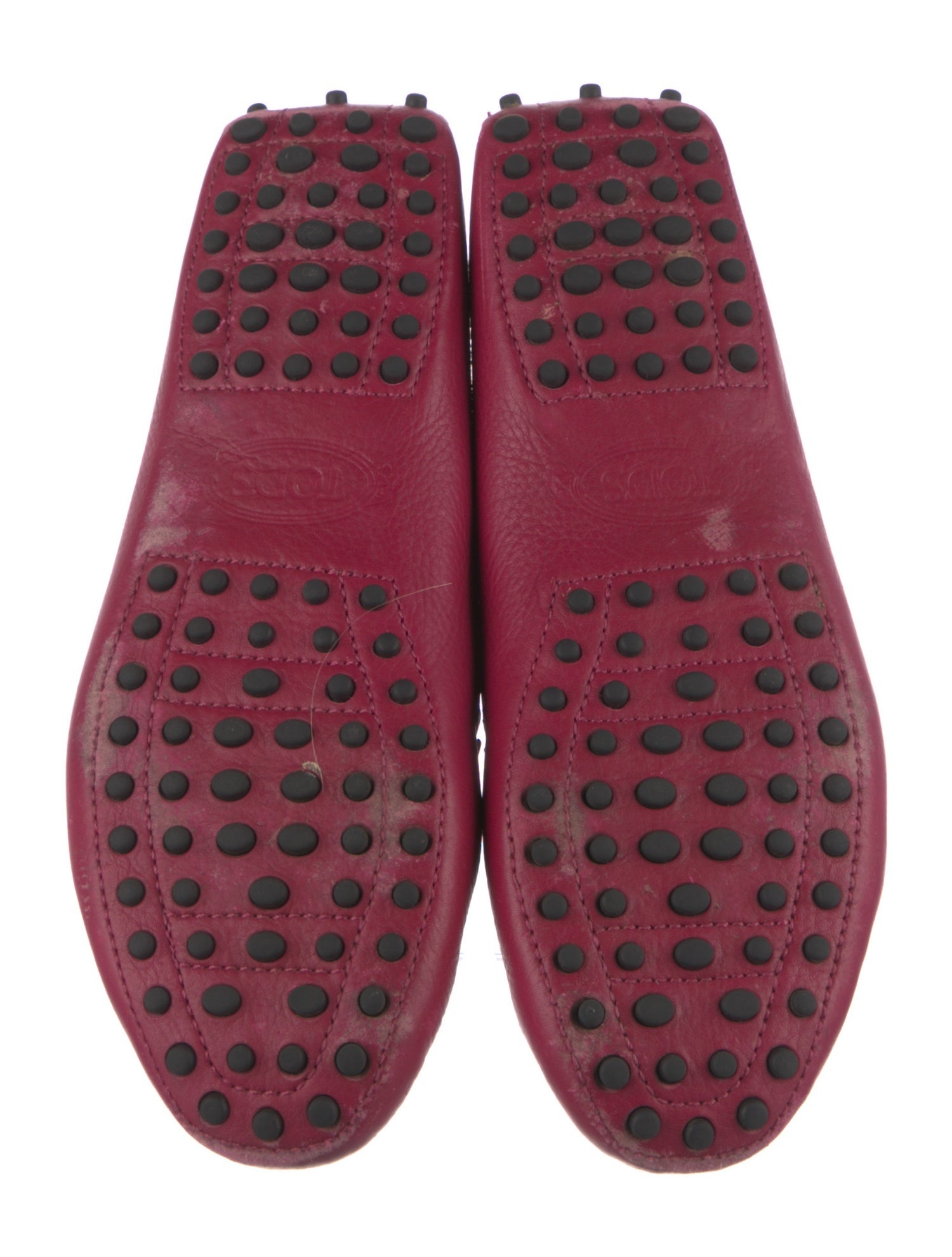 Tod's Leather Bow Accents Moccasins