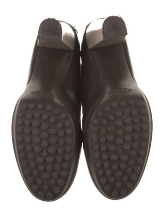 Tod's Leather Colorblock Pattern Lace-Up Boots