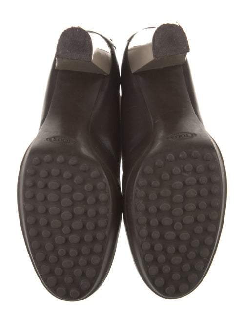 Tod's Leather Colorblock Pattern Lace-Up Boots