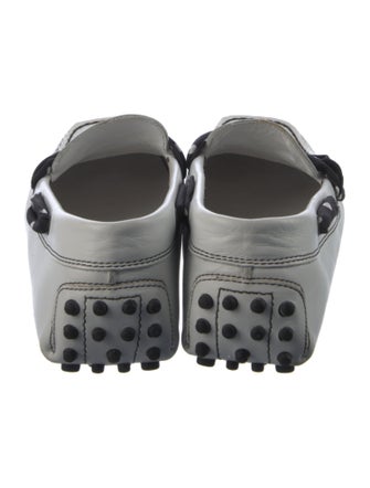 Tod's Leather Whipstitch Trim Loafers