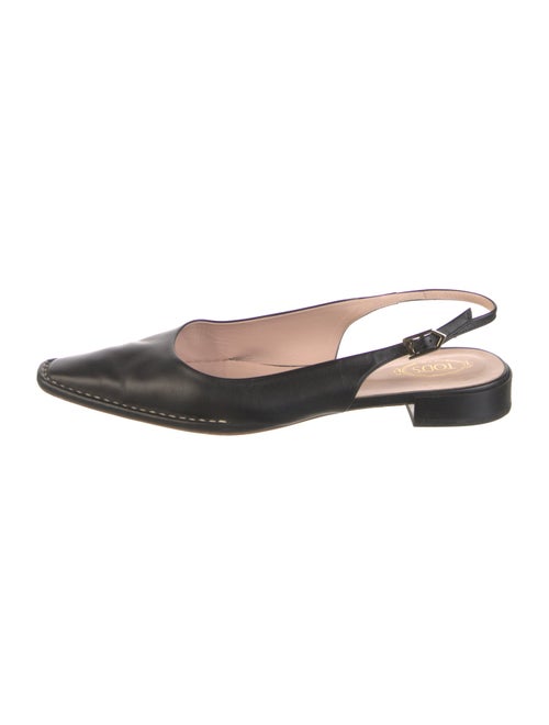 Tod's Leather Slingback Flats