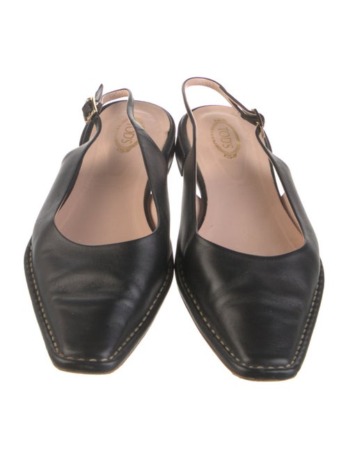 Tod's Leather Slingback Flats