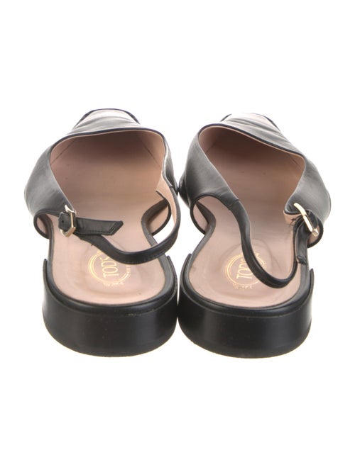 Tod's Leather Slingback Flats