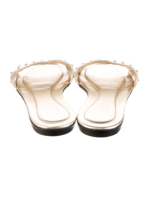 Tod's Leather Studded Accents Slides