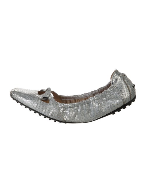 Tod's Snakeskin Ballet Flats