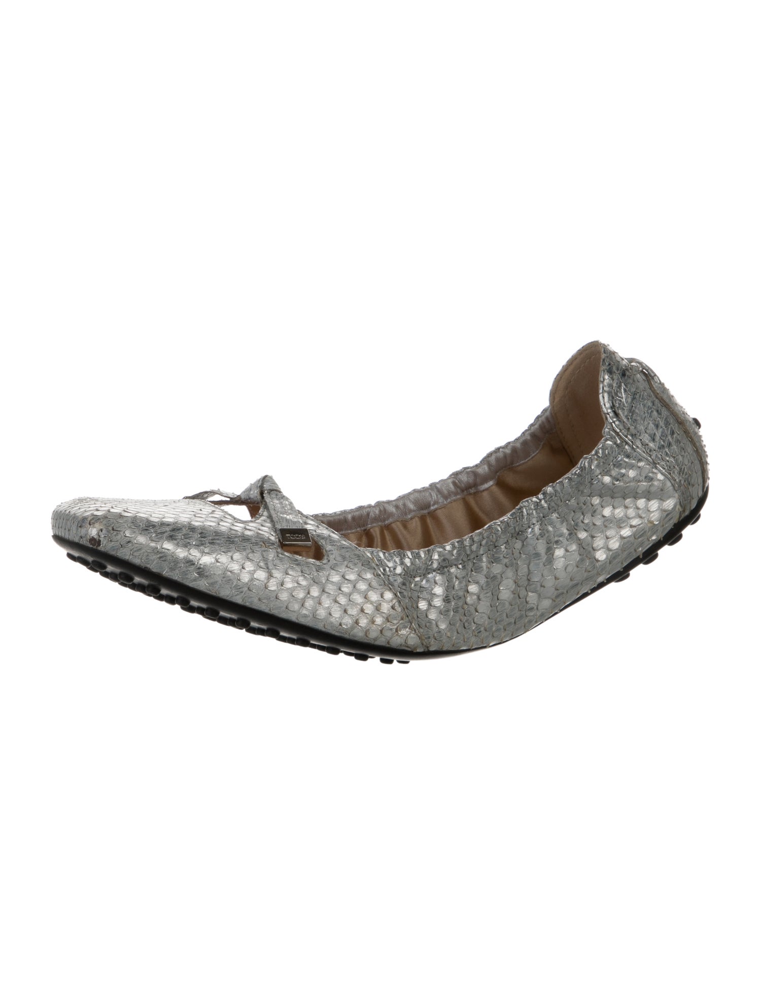 Tod's Snakeskin Ballet Flats