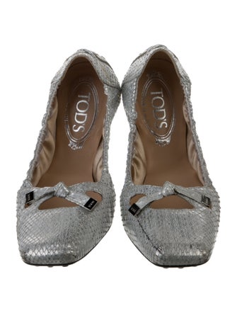 Tod's Snakeskin Ballet Flats