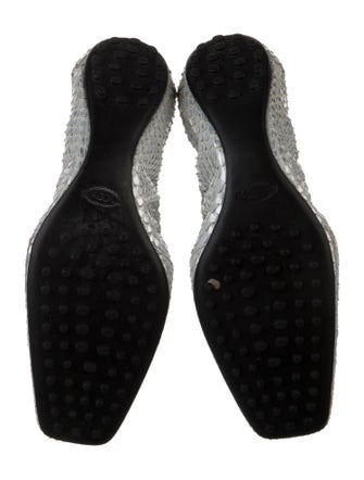 Tod's Snakeskin Ballet Flats