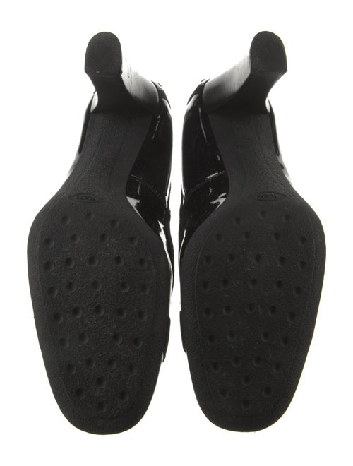 Tod's Patent Leather Crystal Embellishments Pumps
