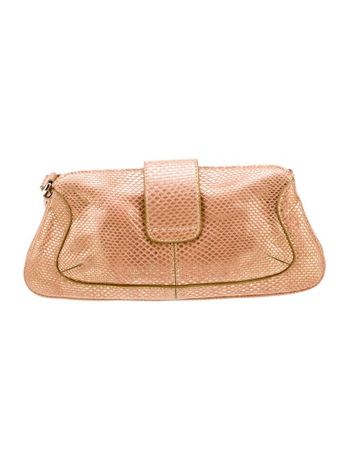 Tod's Embossed Leather Evening Bag