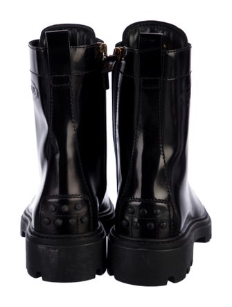 Tod's Patent Leather Combat Boots
